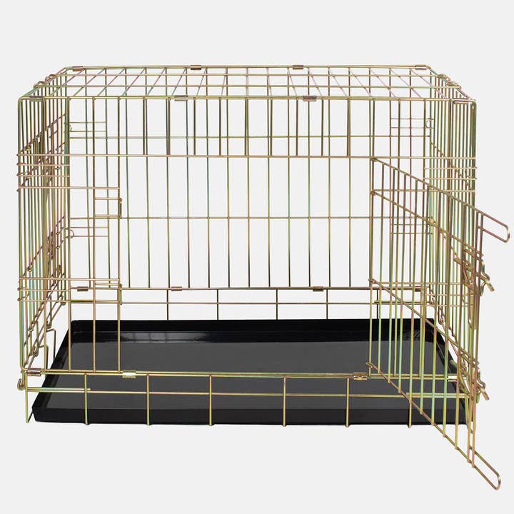 Lords and Labradors - Wholesale Pet Carrier - Cat/Dog - Heavy Duty Deluxe Dog Crate in Iridescent Gold