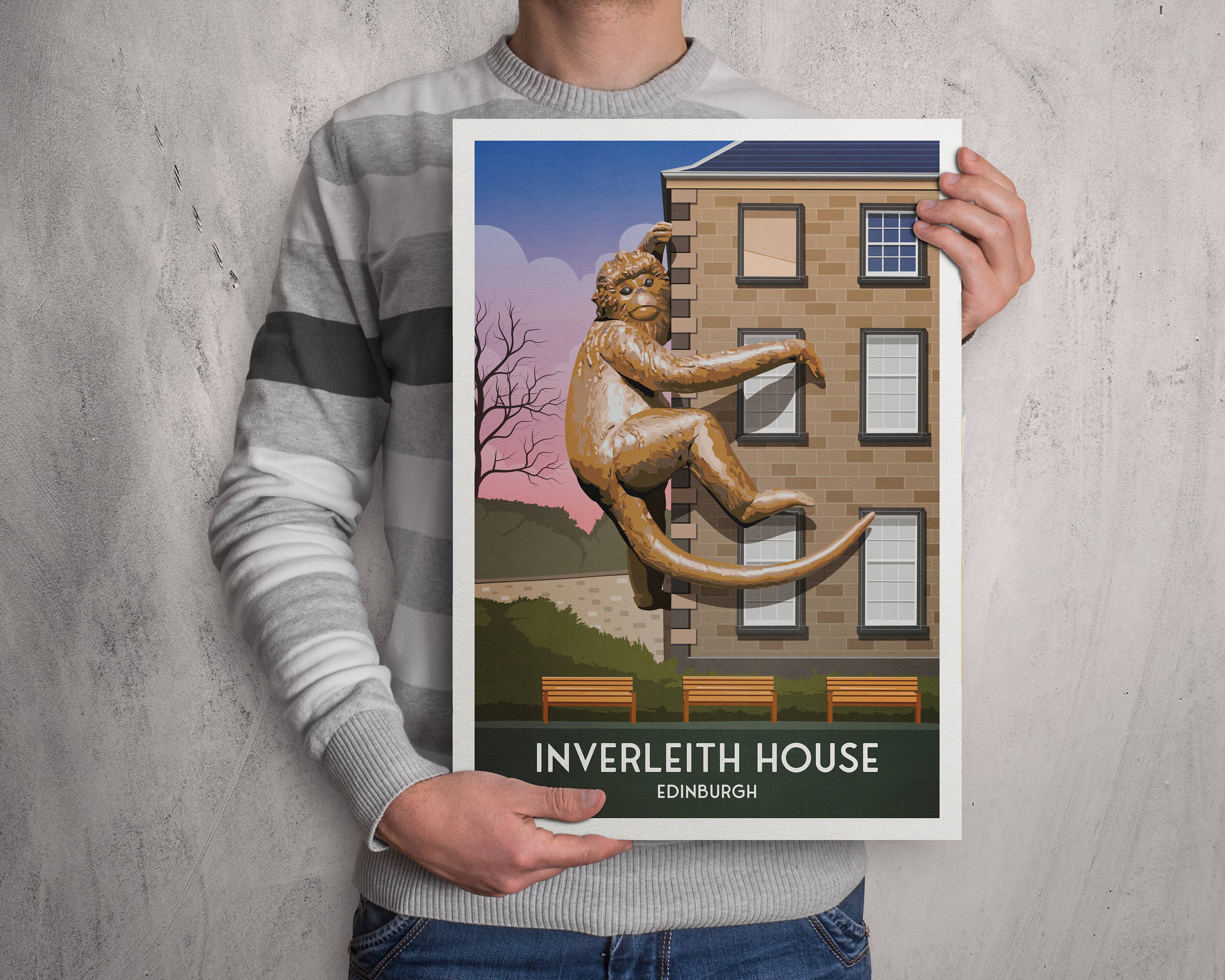 Printagonist – wholesale Art print – Inverleith House Print - Edinburgh Botanic Gardens3