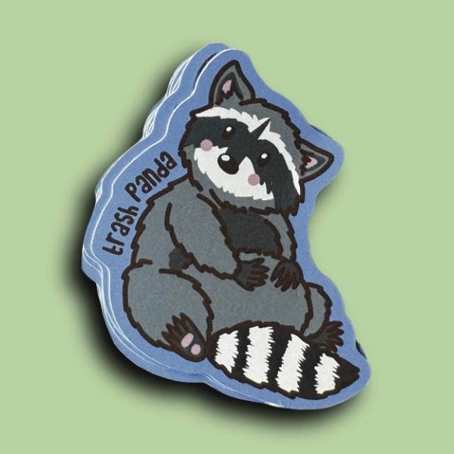 Autocolante 'Guaxinim' por atacado de Jen James Design