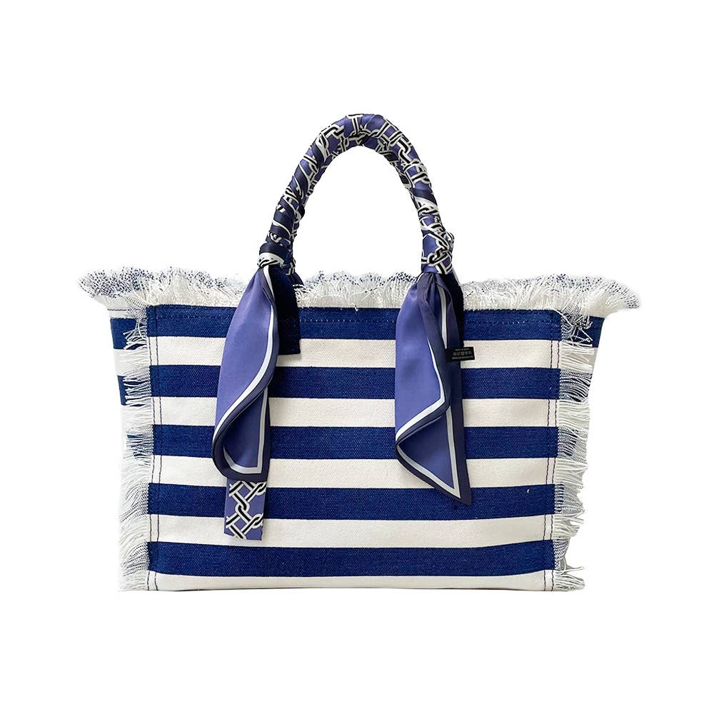 CLR by Claudette - Wholesale Tote Bag - Women's - Cotton Stripe Tote2