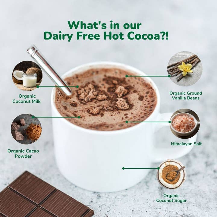 Bare Life - Wholesale Hot Cocoa Mix/Kit - Dairy Free & Vegan Coconut Hot Cocoa Mix - 0.95 Oz (5 Ct.)4