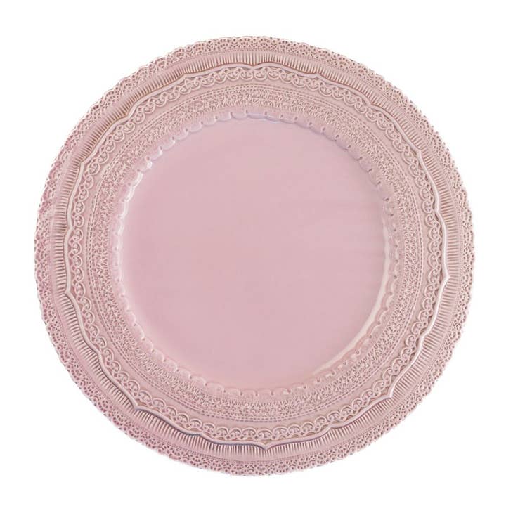 Finezza Rosa Pink Charger - New for wholesale by Arte Italica & Crown Linen Designs