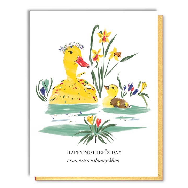 Mother and Duckling Mother's Day Card for wholesale by Driscoll Design