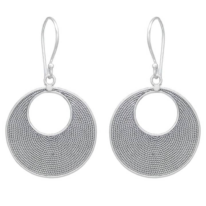 Braided Sterling Silver Drop for wholesale by SITA