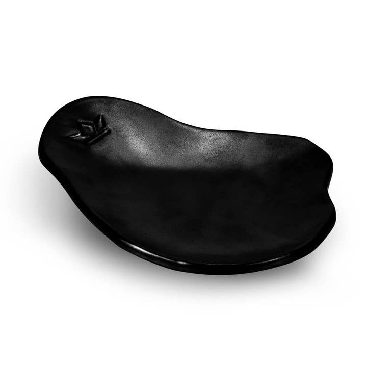 Appetizer Plate/Spoon Rest - per piece - Black Matt for wholesale by Dutchdeluxes International