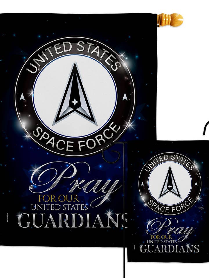 Flag Pray United States Guardians Space Force Usa Garden for wholesale by Two Group Flag Co
