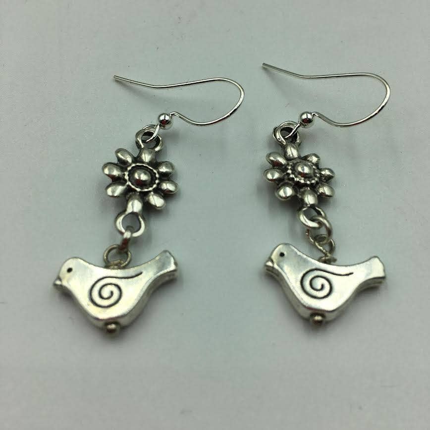 Volare – wholesale Dangle earrings – Bird & Flower Earrings2
