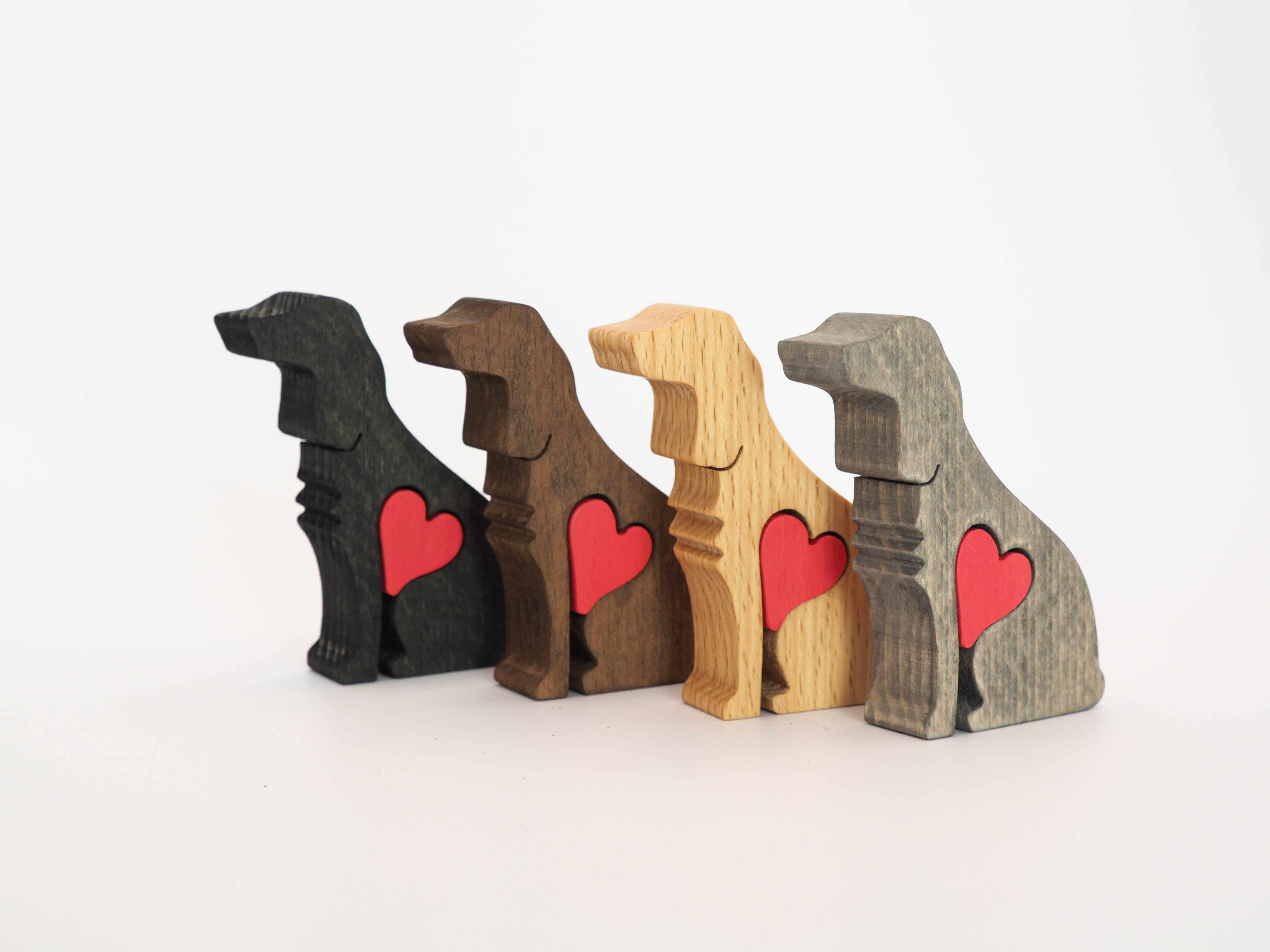 Wood Metamorphosis - Wholesale Decorative Figurine - Wooden Dog Decorative Figurine Starter Pack - LARGE4