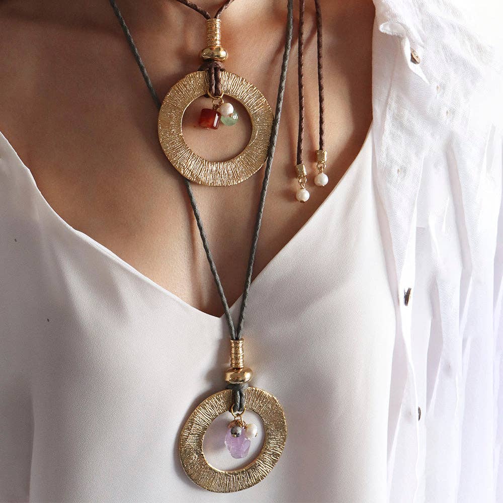 ÉMOLO - Wholesale Choker/Collar - Monsul CIRCLE long necklace3