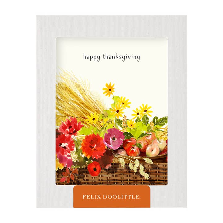 Cornucopia - Cartes de vœux de Thanksgiving en boîte pour la vente par Felix Doolittle