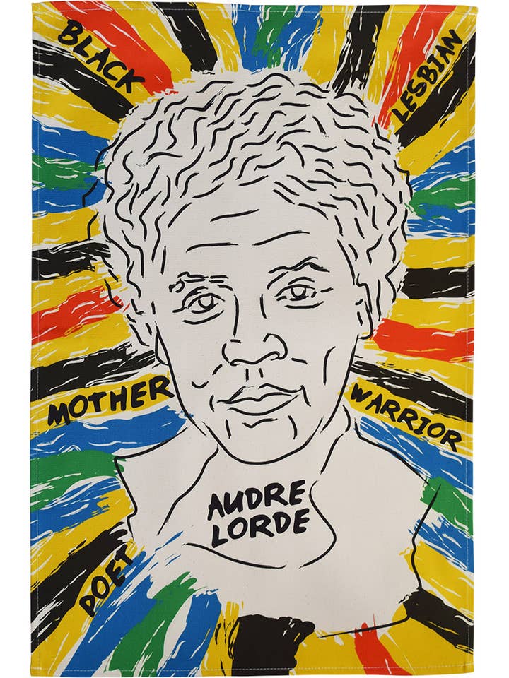 Audre Lorde Tea Towel for wholesale by Radical Tea Towel North America