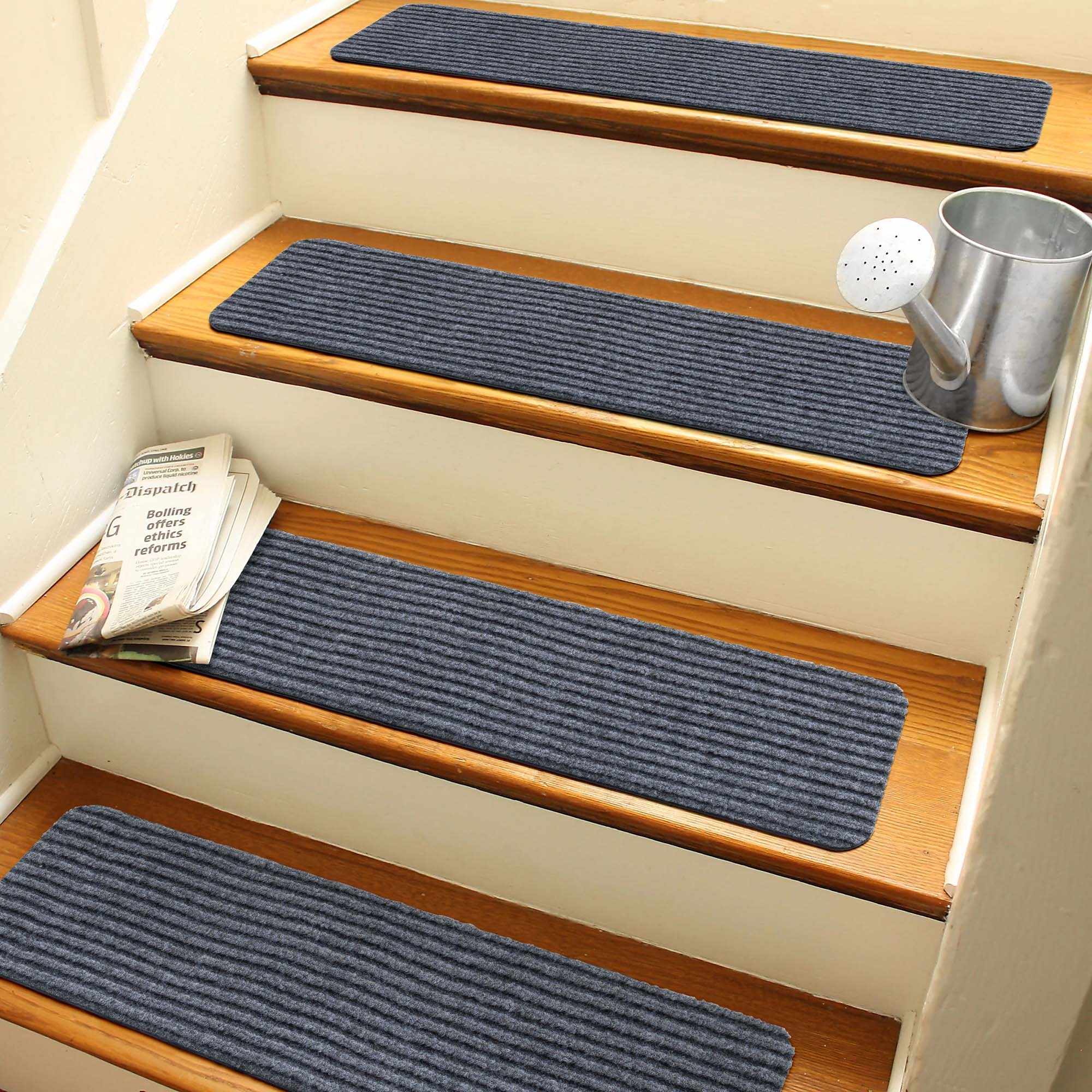 Basic Stair Tread Rugs, Light Gray and other Wholesale stair treads for your store trending on Faire.