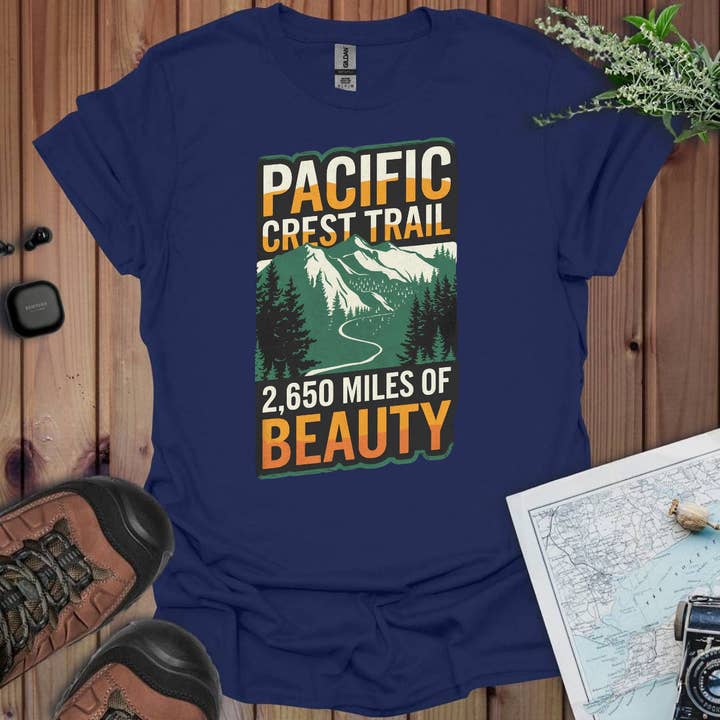 Pacific Crest Trail Unisex Pasvorm Zacht T-Shirt 2.650 Mijlen Van Schoonheid voor wholesale door Park Service Apparel