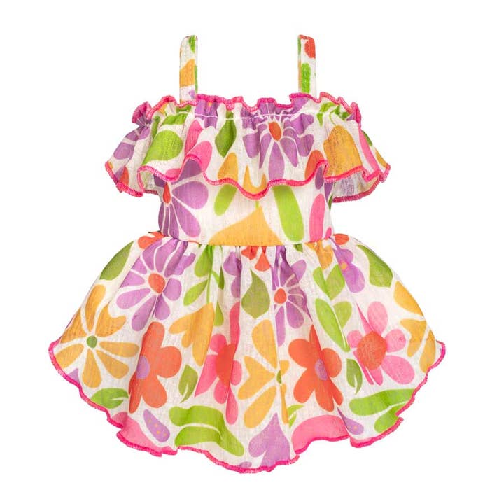 Colorful Floral Dog Dress for wholesale by Fitwarm