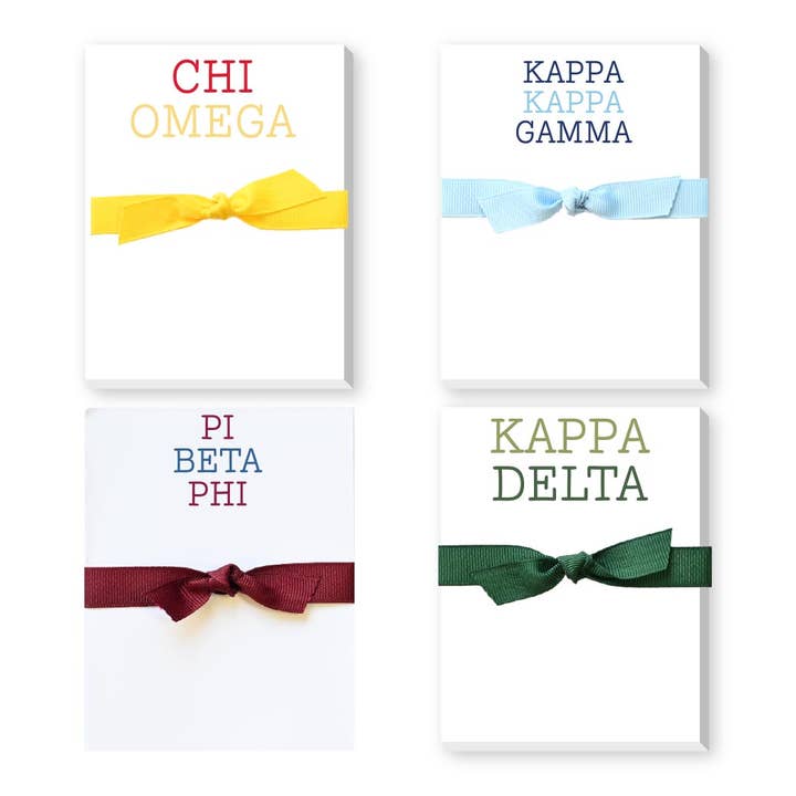 Donovan Designs - Wholesale Notepad - Sorority Colors Greek Mini Notepad