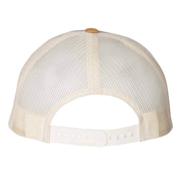 Gracie Designs - Wholesale Trucker Hat - Unisex - Trucker Hat - Olive & Gray - Customizable Retro Patch3