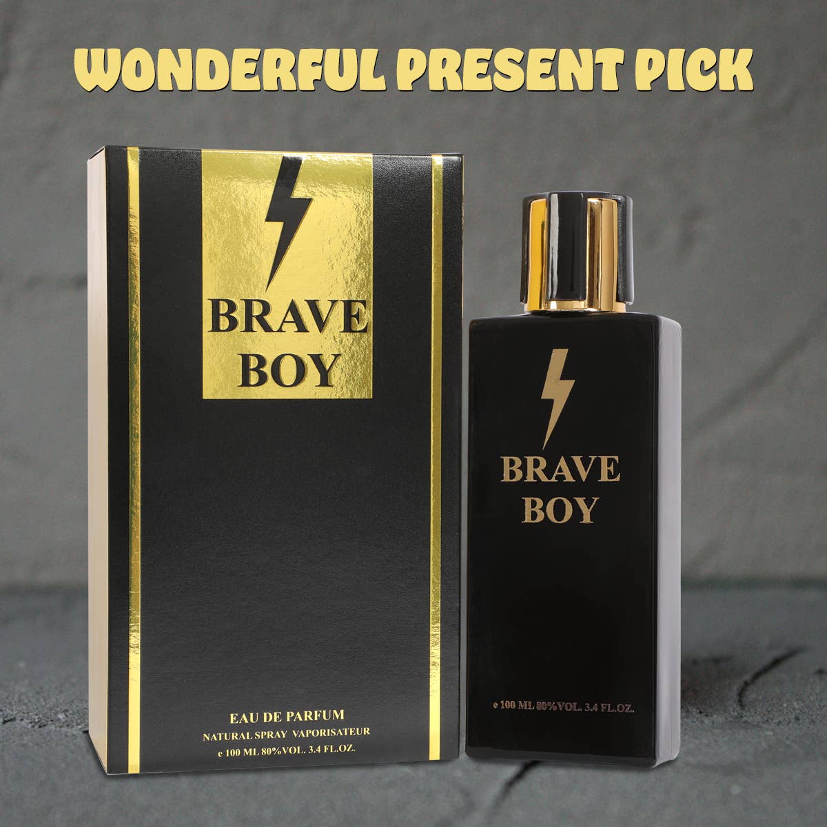 MYS Wholesale Inc - Vente Eau de Cologne en spray - Brave Boy Spray Cologne Eau de Parfum pour Homme3