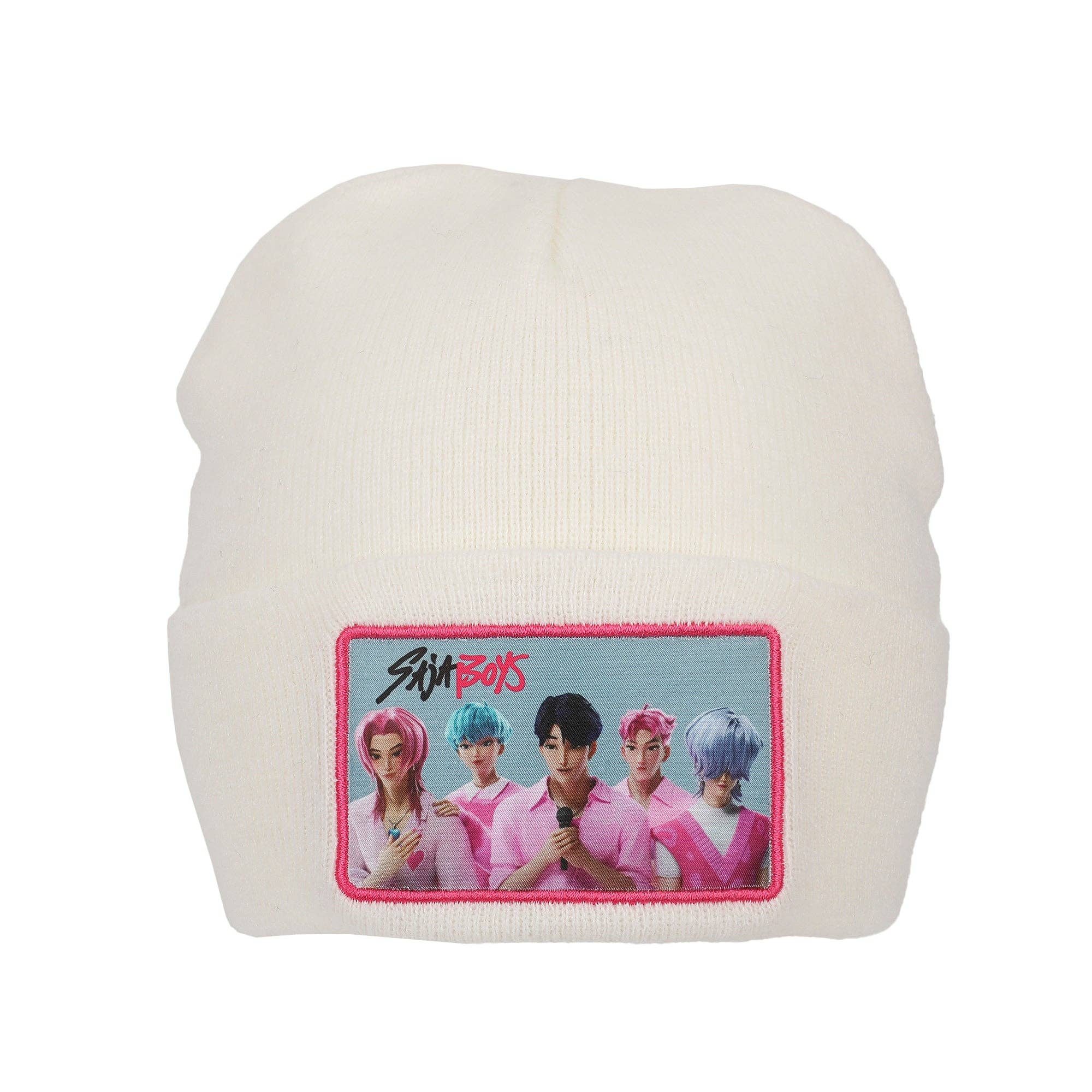 Bioworld Merchandising - Wholesale Beanie - Unisex - KPop Demon Hunters Saja Boys White Cuff Knit Beanie