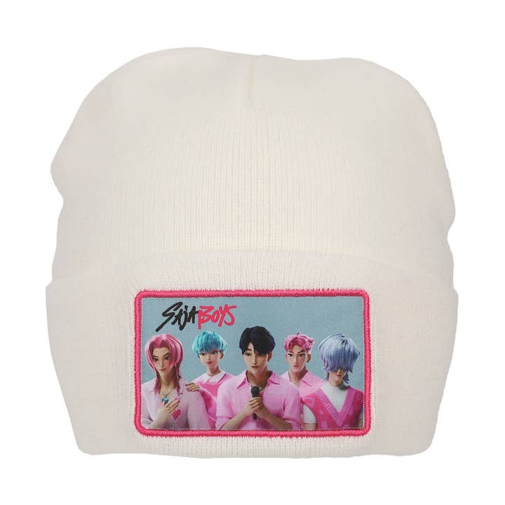 Bioworld Merchandising - Wholesale Beanie - Unisex - KPop Demon Hunters Saja Boys White Cuff Knit Beanie0