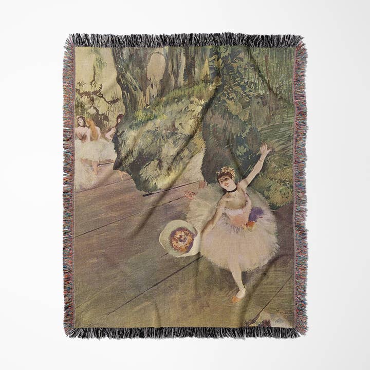 3dRose - Wholesale Throw Blanket - 3dRose, Edgar Degas Painting Take A Bow Of Ballerinas, Blanket0