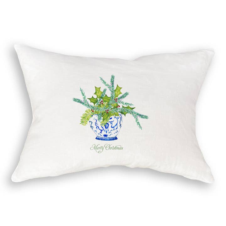 French Graffiti - Wholesale Tea Towel - Ginger Jar with Greens and Merry Christmas9