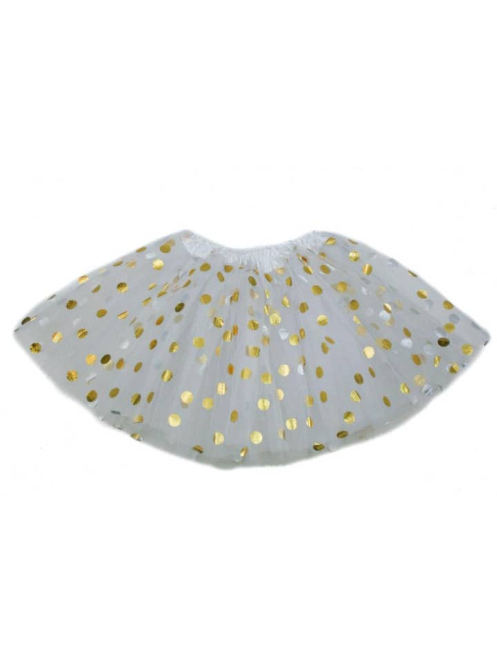 The Hair Bow Company - Wholesale Tutu - Kids - Gold Polka Dot Baby Tutu