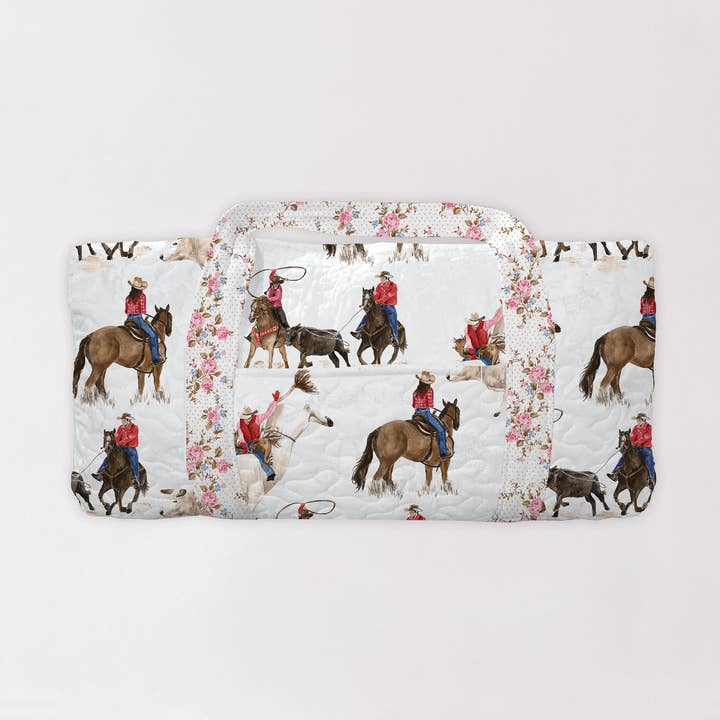 Roselynn White Quilted Weekender Duffle Bag for wholesale by Ida Mae Home