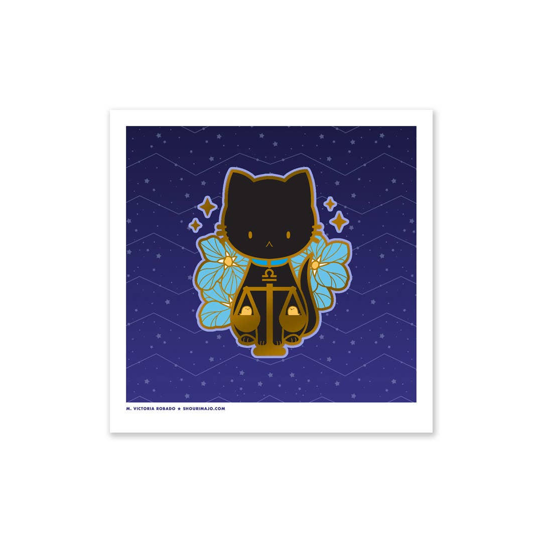 SHOURIMAJO - Wholesale Art Print - Art Prints Sassy Kitties Zodiac Kitties6