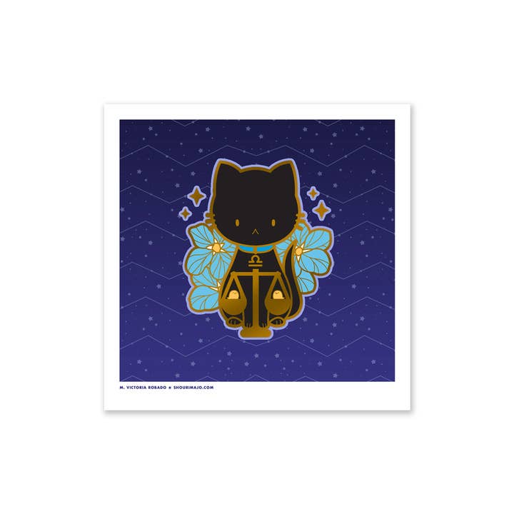 SHOURIMAJO - Wholesale Art Print - Art Prints Sassy Kitties Zodiac Kitties6