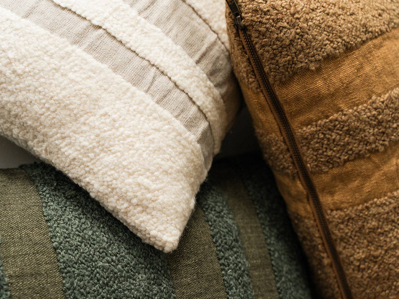 Co.House Designs - Wholesale Lumbar Pillow - Boucle Stripe Lumbar Pillow3