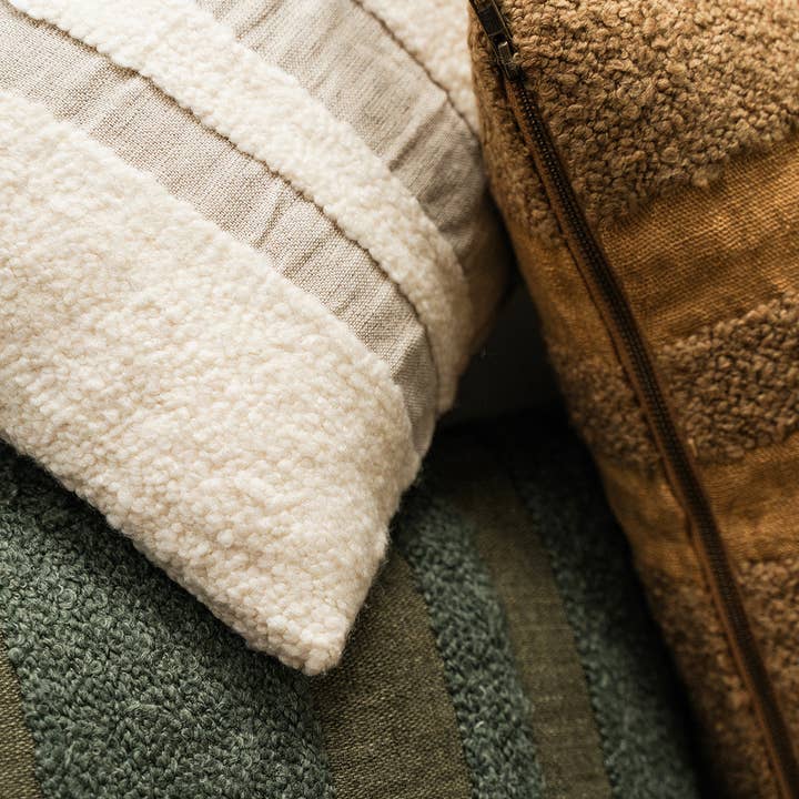 Co.House Designs - Wholesale Lumbar Pillow - Boucle Stripe Lumbar Pillow3