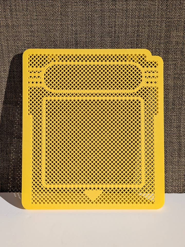 Game Cartridge Pin & Earring Display Board (Yellow) for wholesale by Petty Party