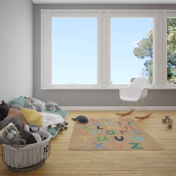minimoi – wholesale Matta - Barn och baby – Eco Cork Mat ABC Kids Flerfärgad