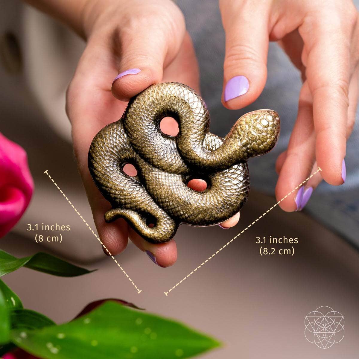 Conscious Items – Großhandel Spiritueller Stein/Kristall – Ungebrochen: Der Goldene Obsidian-Schlangentotem1