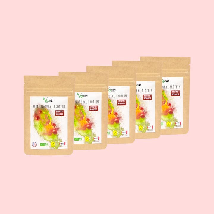 VGAIN - Wholesale Protein/Superfood Powder - Elite Natural Protein//Red Fruit Flavour/ Monodose2