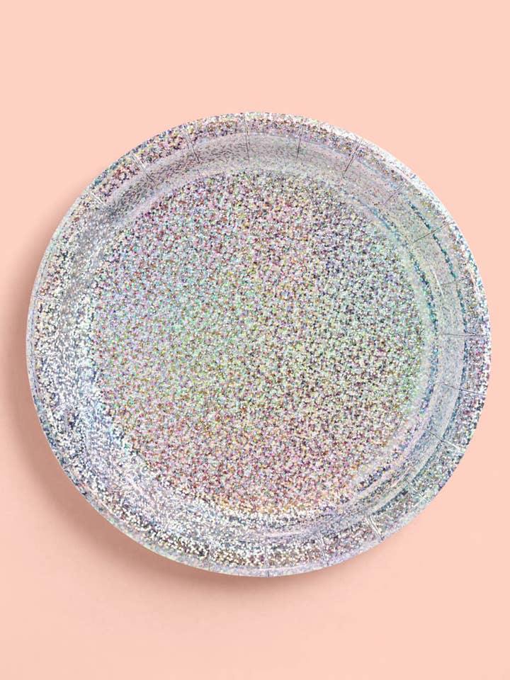 Assiettes en papier scintillant, décoration de fête d'anniversaire, fournitures pour la vente par Petit Fetti