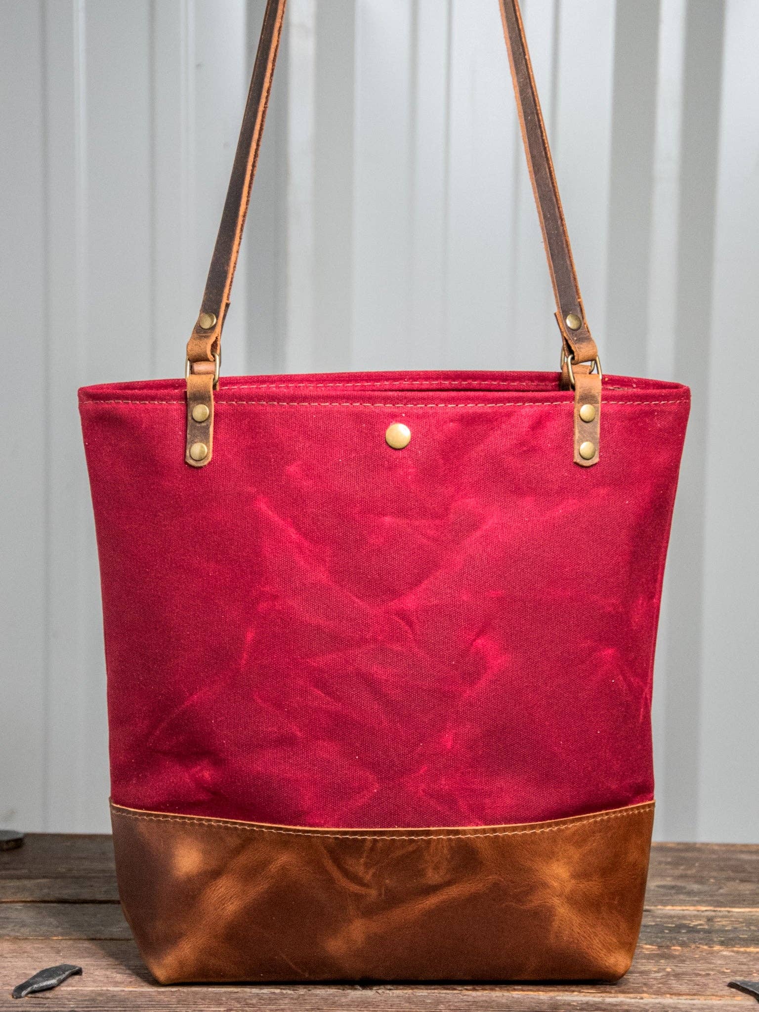 In Blue Handmade - Wholesale Tote Bag - Women's - Essential Waxed Canvas and Leather Tote with Options6