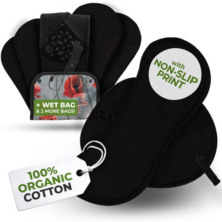 Non-Slip Reusable Incontinence Pads for Bladder Control (L+XL: 6-Pack) - Night Silence for wholesale by natissy