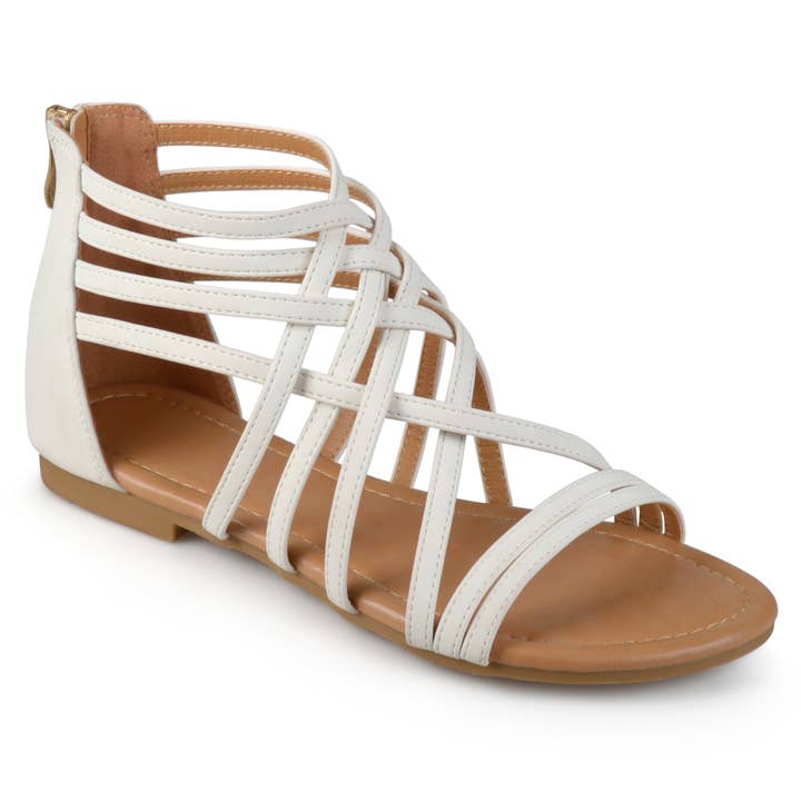 Journee - Wholesale Sandals - Women's - Hanni Gladiator Sandals In Faux Leather