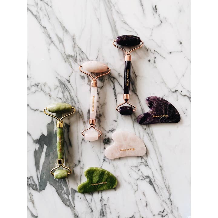 Essence of Life Organics – wholesale Ansiktsroller – Facial Roller Verktyg, 100% Lilla Ametist1