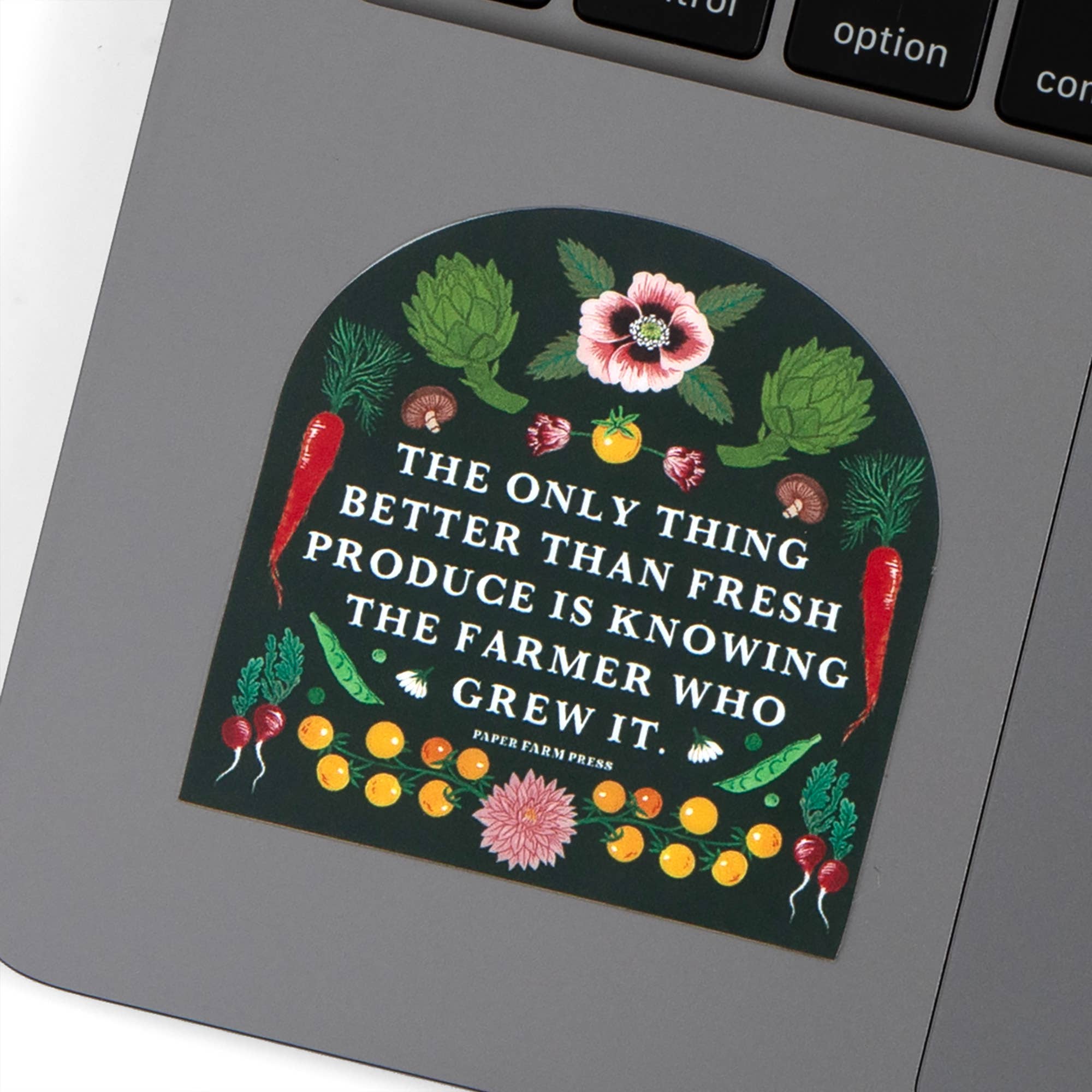 Paper Farm Press - Vente Autocollants pour téléphone et ordinateur portable - Connaître l'autocollant de fermier1