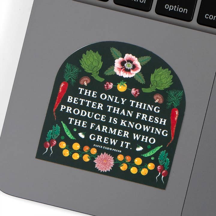 Paper Farm Press - Vente Autocollants pour téléphone et ordinateur portable - Connaître l'autocollant de fermier1