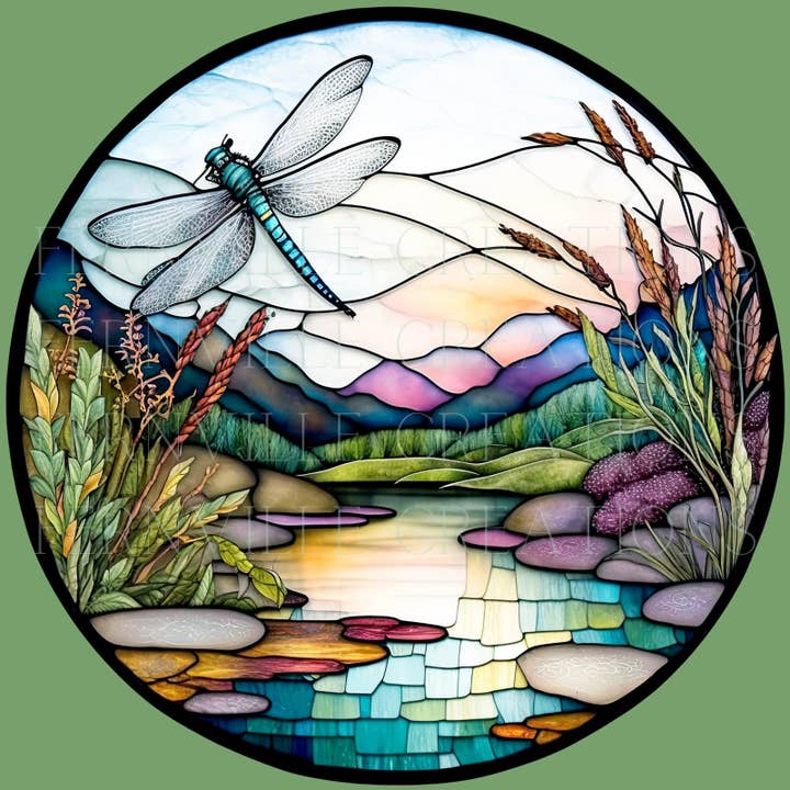 Fernville Creations - Wholesale Coasters - Dragonfly Ceramic Coaster: Tabletop Decor Piece2
