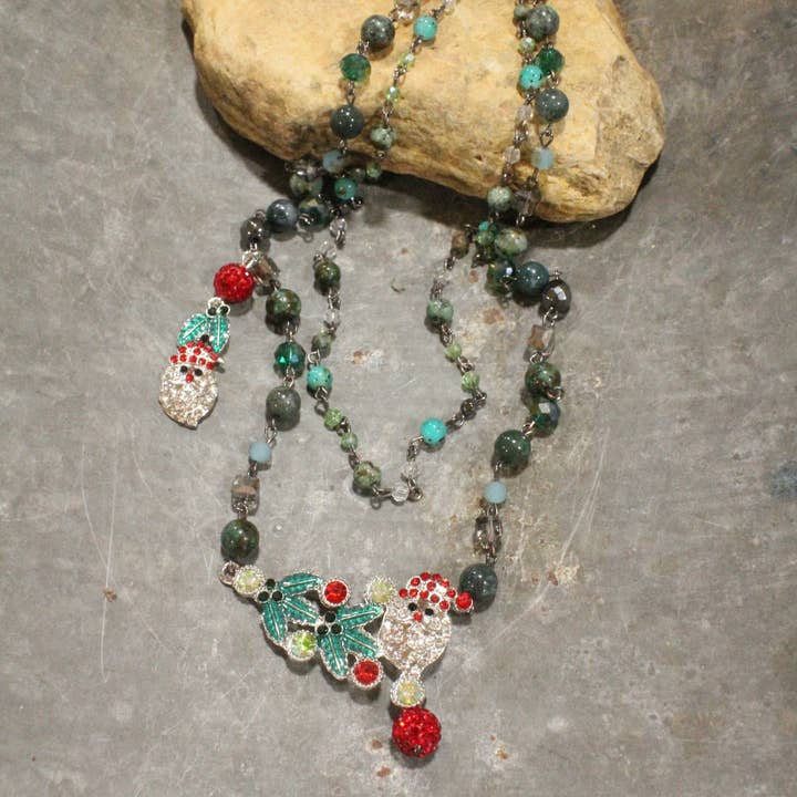 Night Before Christmas Layered Necklace for wholesale by The Primitive Peddler, Inc.