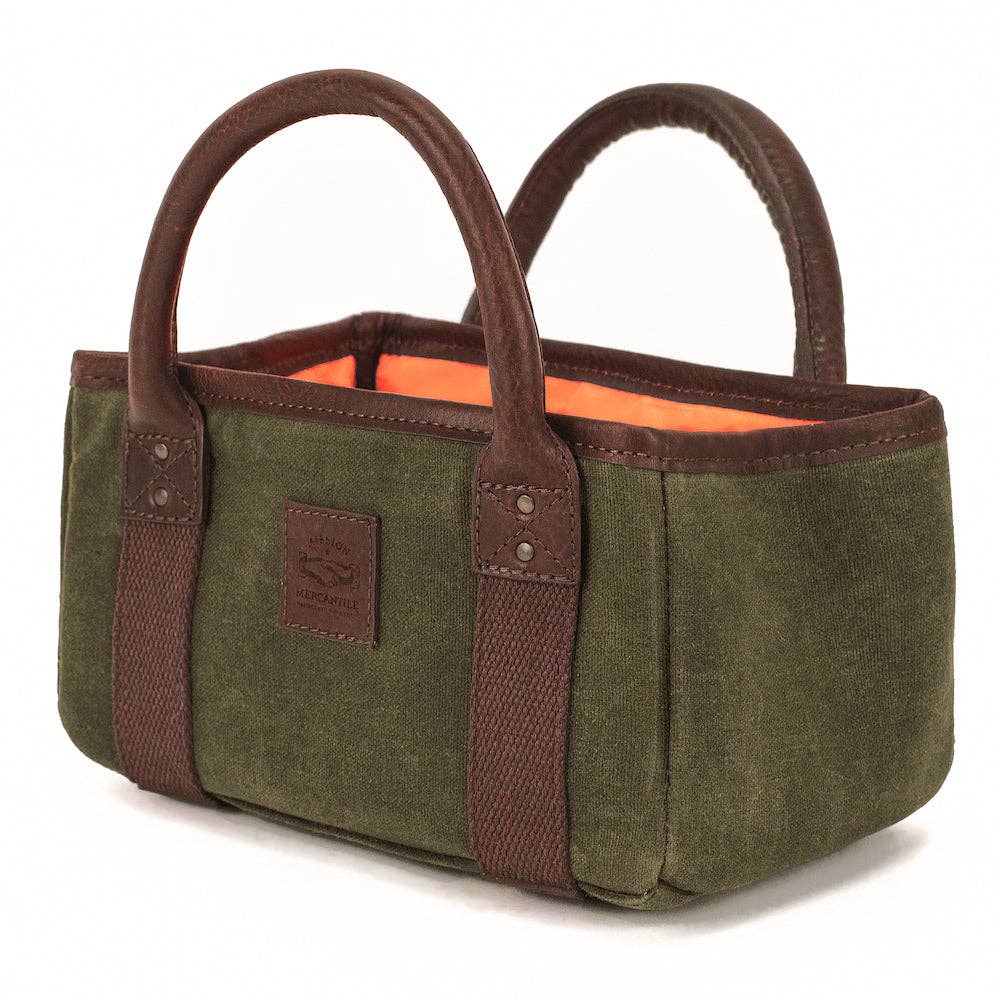 Mission Mercantile Leather Goods - Vendita all'ingrosso Accessori sportivi - Porta conchiglie da caccia in tela cerata White Wing1