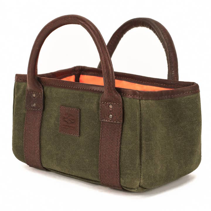 Mission Mercantile Leather Goods - Vendita all'ingrosso Accessori sportivi - Porta conchiglie da caccia in tela cerata White Wing1