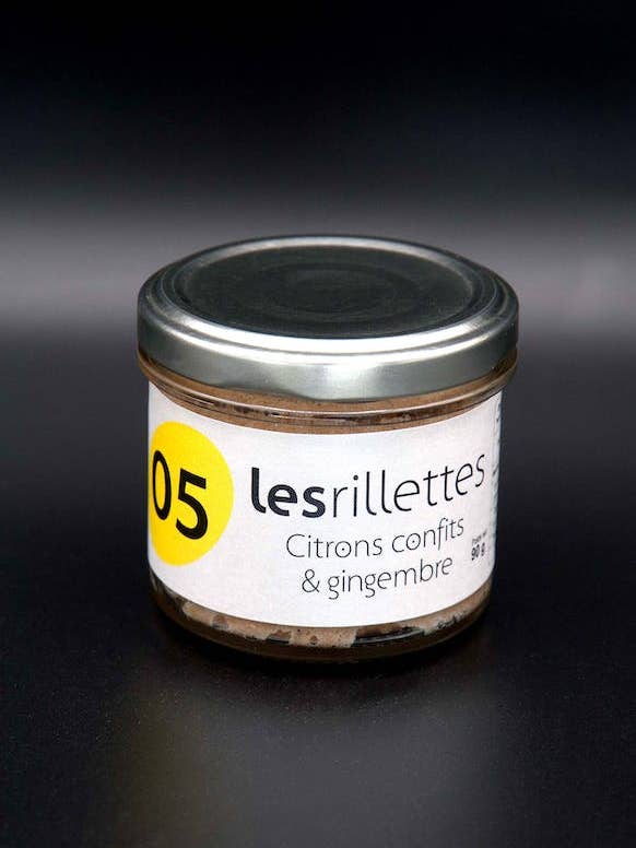 Rillette di maiale con limoni canditi e zenzero per la vendita all'ingrosso da parte di Secrets De Famille