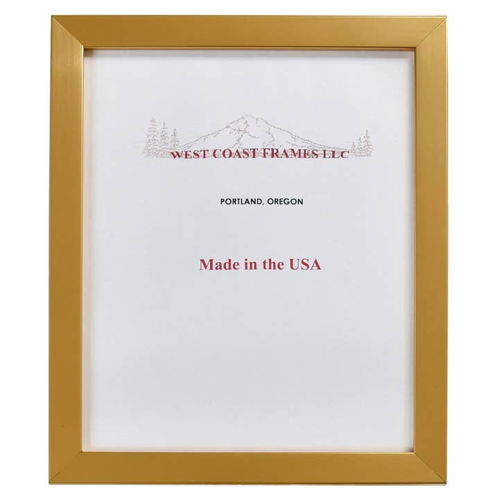 West Coast Frames LLC – wholesale Picture frame – 62340 Gold 3/4" Poly Contemporary Picture Frame - Glass