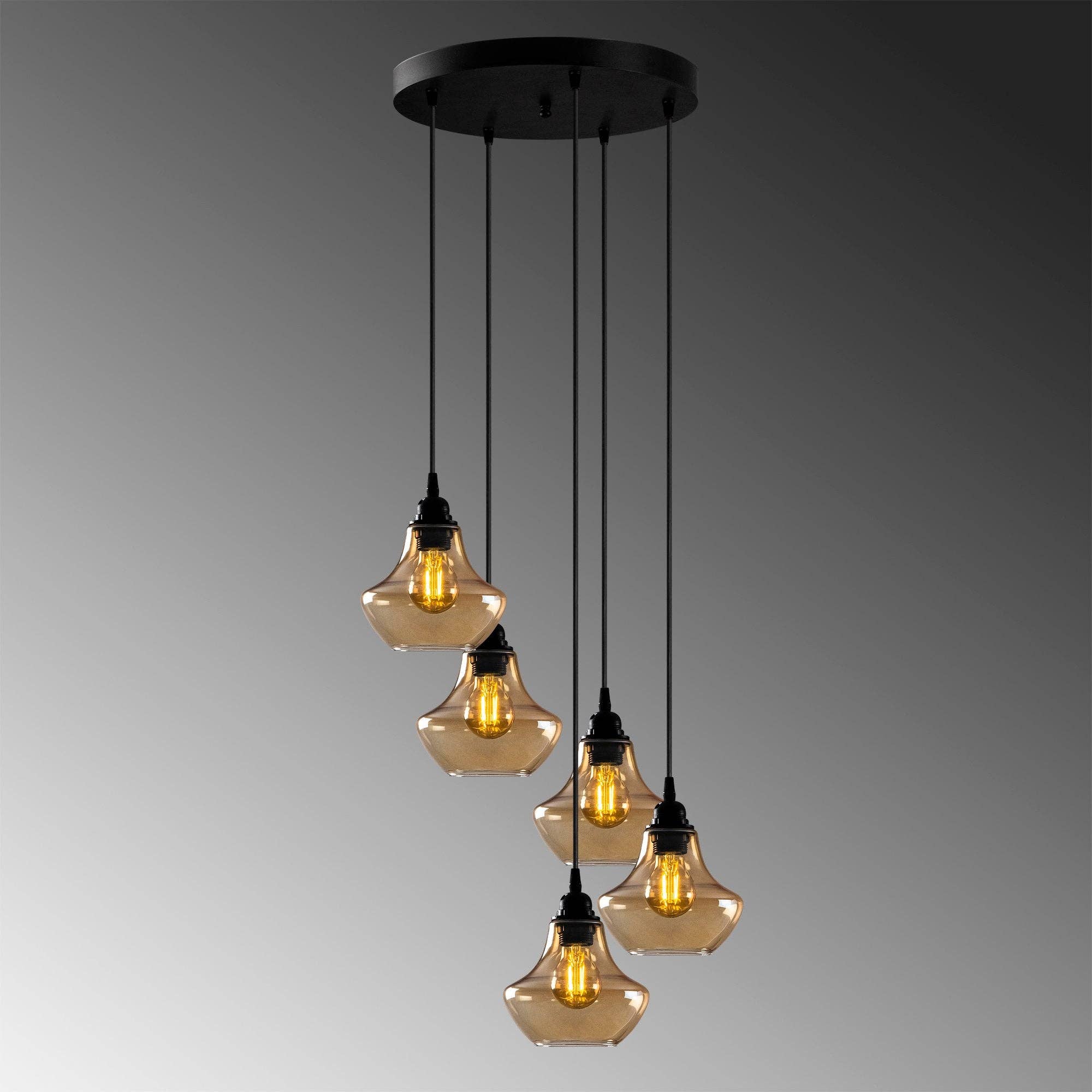 STUDIO BYLAMP – wholesale Chandelier/hanging light – Gold GL 054 Glass Pendant Lighting3