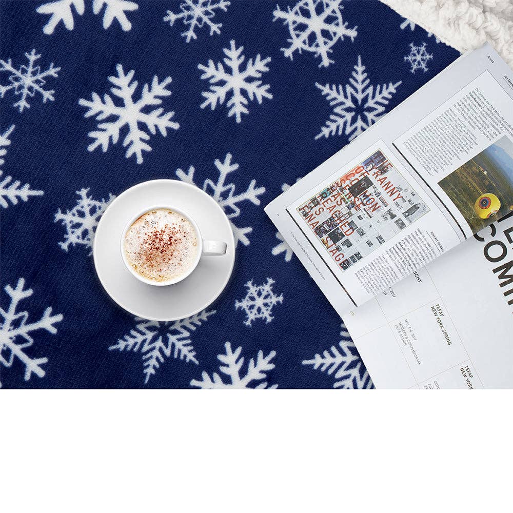 Pavilia - Vente Plaids - Plaid sherpa de Noël réversible23